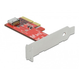 DeLOCK Scheda PCI Express x4 a 1 x OCuLink SFF-8612 interno - Fattore di forma a basso profilo