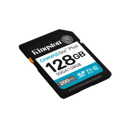 Kingston Technology 128GB SDXC Canvas Go Plus Gen4 200MB s C10 UHS-I U3 V30