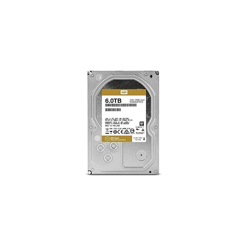 WD Gold 6tb Datacenter Hard Drive 7200 RPM SATA 6 Gb/s 128mb Cache WD6002FRYZ