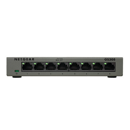 NETGEAR GS308 Unmanaged Gigabit Ethernet (10 100 1000) Grau