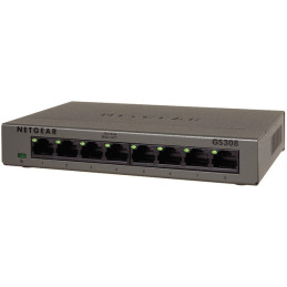 NETGEAR GS308 No administrado Gigabit Ethernet (10 100 1000) Gris