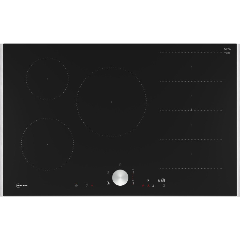 Neff N 90 Black Built-in 80 cm Zone induction hob 5 zone(s) Neff N 90 Black Built-in 80 cm Zone induction hob 5 zone(s)