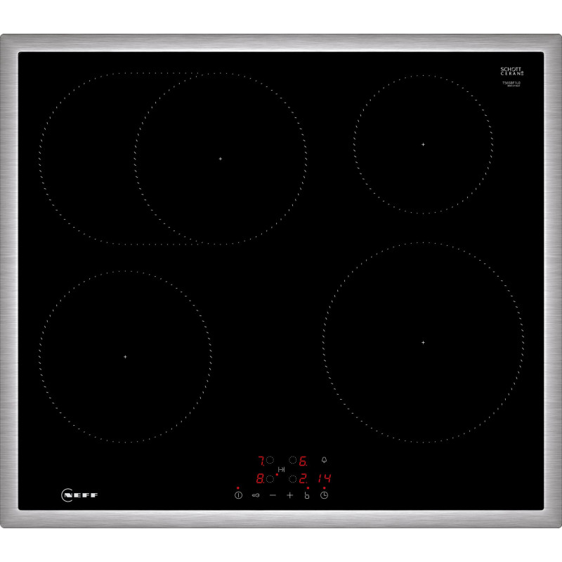 Neff T56SBF1L0 hob Black Built-in 60 cm Zone induction hob 4 zone(s) Neff T56SBF1L0 hob Black Built-in 60 cm Zone induction hob 4 zone(s)
