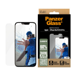 PanzerGlass ® Screen Protector iPhone 16e | 14 | 13 | 13 Pro | Classic Fit w. Aligner Clear screen protector Apple 1 pc(s)