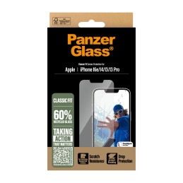 PanzerGlass ® Screen Protector iPhone 16e | 14 | 13 | 13 Pro | Classic Fit w. Aligner Clear screen protector Apple 1 pc(s)