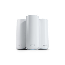 NETGEAR Orbi 770 Tri-band (2.4 GHz   5 GHz   6 GHz) Wi-Fi 7 (802.11be) White 7 Internal