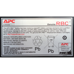 APC Cartouche de remplacement de batterie RBC43 (originale)