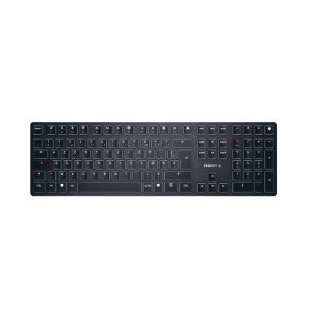 CHERRY KW X ULP keyboard Universal USB + RF Wireless + Bluetooth AZERTY French Black