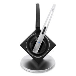 EPOS IMPACT DW Office ML - EU Auricolare Wireless A clip, A Padiglione, Passanuca Ufficio Base di ricarica Nero, Argento