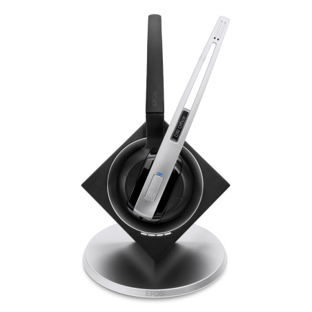 EPOS IMPACT DW Office ML - EU Auricolare Wireless A clip, A Padiglione, Passanuca Ufficio Base di ricarica Nero, Argento