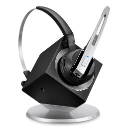 EPOS IMPACT DW Office ML - EU Auricolare Wireless A clip, A Padiglione, Passanuca Ufficio Base di ricarica Nero, Argento