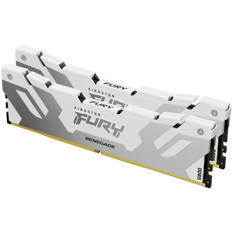 Kingston Technology FURY 32 GB 7200 MT s DDR5 CL38 DIMM (Kits de 2) Renegade White XMP Kingston Technology FURY 32 GB 7200 MT s DDR5 CL38 DIMM (Kits de 2) Renegade White XMP