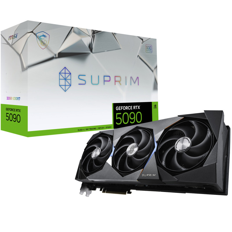MSI SUPRIM GEFORCE RTX 5090 32G SOC Grafikkarte NVIDIA 32 GB GDDR7