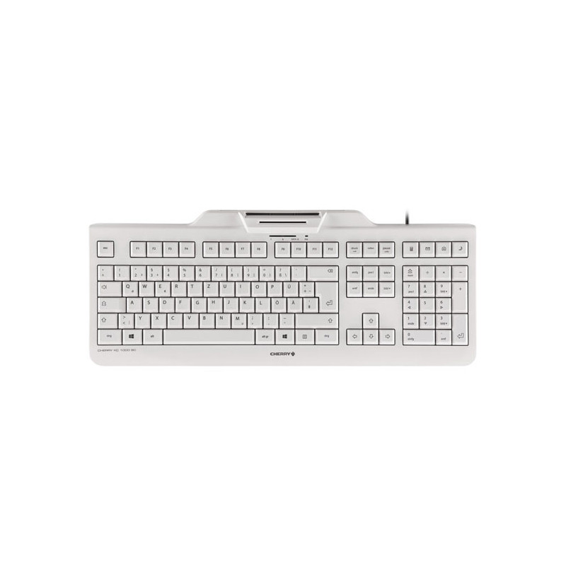 CHERRY KC 1000 SC keyboard Office USB QWERTY UK English Gray