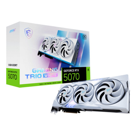 MSI GAMING GeForce RTX 5070 12G TRIO OC WHITE NVIDIA 12 Go GDDR7