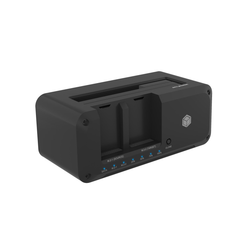 ICY BOX IB-2924MSCL-C31 Speicherlaufwerk-Docking-Station USB 3.2 Gen 2 (3.1 Gen 2) Type-C Schwarz ICY BOX IB-2924MSCL-C31 Speicherlaufwerk-Docking-Station USB 3.2 Gen 2 (3.1 Gen 2) Type-C Schwarz