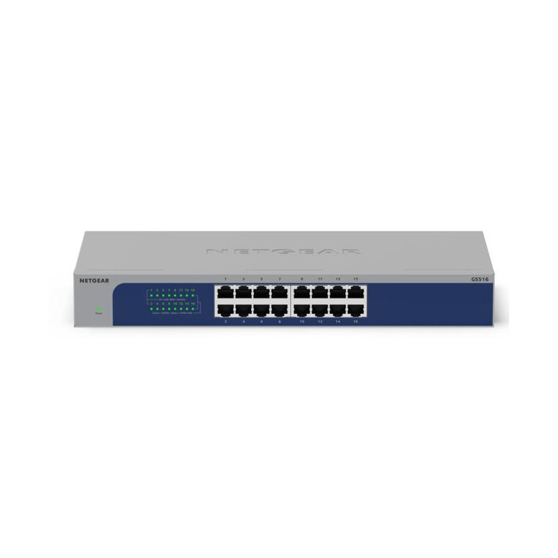 NETGEAR GS516-300EUS switch di rete Non gestito Gigabit Ethernet (10 100 1000) Supporto Power over Ethernet (PoE) Grigio NETGEAR GS516-300EUS switch di rete Non gestito Gigabit Ethernet (10 100 1000) Supporto Power over Ethernet (PoE) Grigio