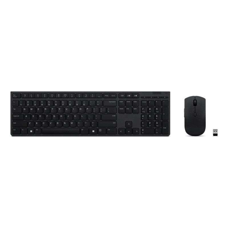 Lenovo 4X31K03945 teclado Ratón incluido Oficina RF Wireless + Bluetooth Alemán Gris