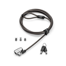 Kensington K68108EUM cable antirrobo Negro, Plata 1,8 m