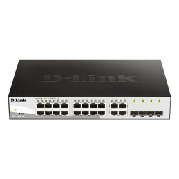 D-Link DGS-1210-20 Managed L2 Gigabit Ethernet (10 100 1000) 1U Black