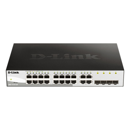 D-Link DGS-1210-20 Géré L2 Gigabit Ethernet (10 100 1000) 1U Noir