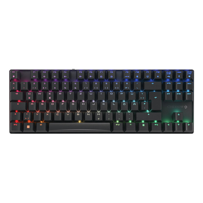 CHERRY MX 8.2 TKL Wireless RGB tastiera Gaming USB + RF Wireless + Bluetooth QWERTZ Tedesco Nero CHERRY MX 8.2 TKL Wireless RGB tastiera Gaming USB + RF Wireless + Bluetooth QWERTZ Tedesco Nero