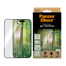 PanzerGlass ® ECO MATRIX Screen Protector iPhone 16 | 15 | Ultra-Wide Fit Clear screen protector Apple 1 pc(s)