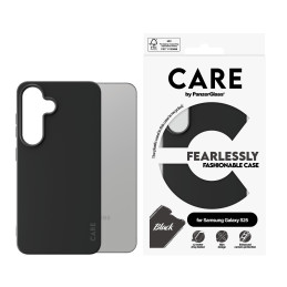 PanzerGlass CARE by ® Fashionable Case Black Samsung Galaxy S25 funda para teléfono móvil Negro