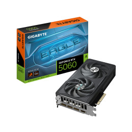 GIGABYTE GeForce RTX 5060 EAGLE OC 8G Tarjeta Gráfica - 8GB GDDR7, 128bit, PCI-E 5.0, 2550 MHz Frecuencia del núcleo, 3 x