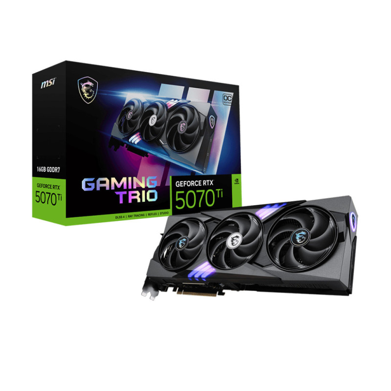 MSI GAMING GeForce RTX 5070 Ti 16G TRIO OC NVIDIA 16 Go GDDR7 MSI GAMING GeForce RTX 5070 Ti 16G TRIO OC NVIDIA 16 Go GDDR7