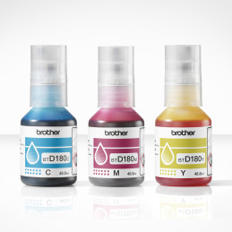 Brother BTD180CLVAL Bouteilles d'encre couleur multipack | 3 couleurs
