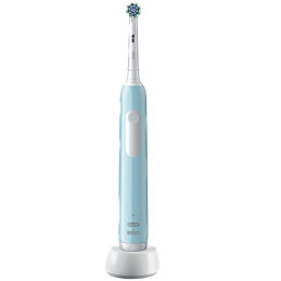 Oral-B Pro 1 Cross Action Adulto Spazzolino rotante Blu, Bianco