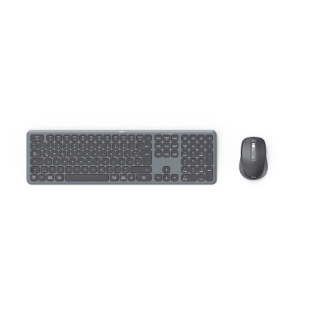 Hama WKM-550 keyboard Mouse included Home Office RF Wireless + Bluetooth QWERTZ German Black