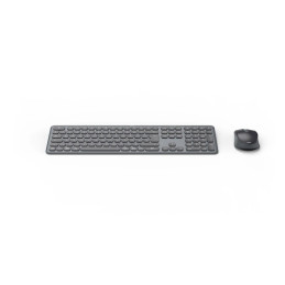 Hama WKM-550 keyboard Mouse included Home Office RF Wireless + Bluetooth QWERTZ German Black