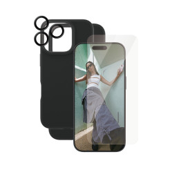 PanzerGlass CARE by ® Fashion 3-in-1 Bundle iPhone 16 Pro mobile phone case Cover Transparent