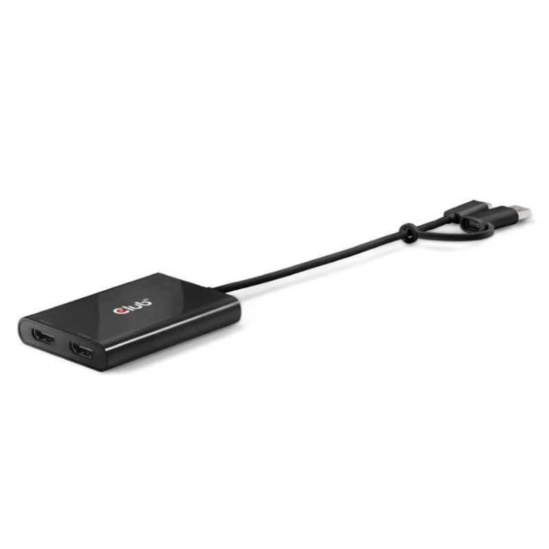 CLUB3D CSV-1475 video splitter USB Type-C 2x HDMI