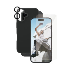 PanzerGlass CARE by ® Fashion 3-in-1 Bundle iPhone 16 mobile phone case Cover Transparent