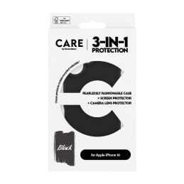 PanzerGlass CARE by ® Fashion 3-in-1 Bundle iPhone 16 custodia per cellulare Cover Trasparente