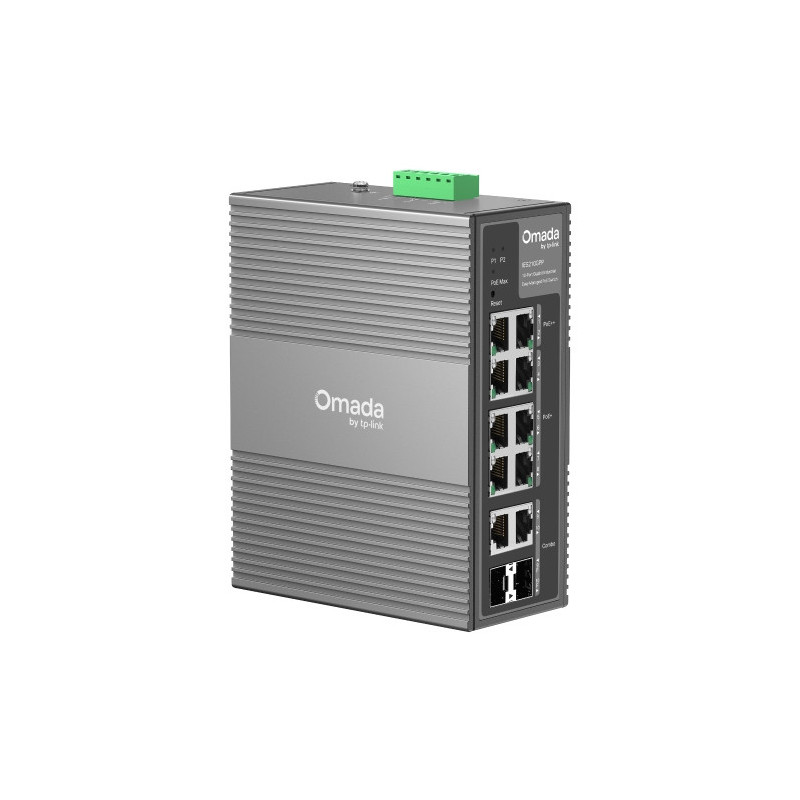 TP-Link Omada IES210GPP switch Gestionado Gigabit Ethernet (10 100 1000) Energía sobre Ethernet (PoE) DIN rail Gris TP-Link Omada IES210GPP switch Gestionado Gigabit Ethernet (10 100 1000) Energía sobre Ethernet (PoE) DIN rail Gris