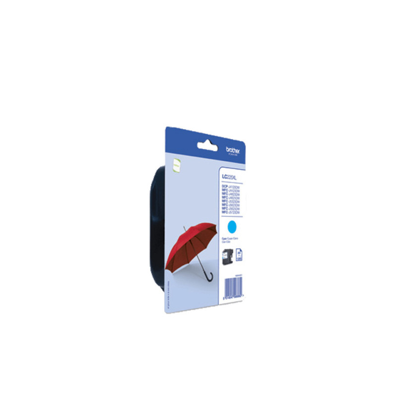 Brother LC225XLCBP ink cartridge 1 pc(s) Original Cyan Brother LC225XLCBP ink cartridge 1 pc(s) Original Cyan