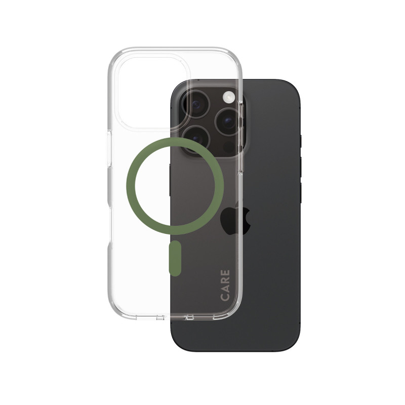 PanzerGlass CARE by ® Flagship Case Transparent Urban Combat w. Green MagSafe iPhone 16 Pro funda para teléfono móvil PanzerGlass CARE by ® Flagship Case Transparent Urban Combat w. Green MagSafe iPhone 16 Pro funda para teléfono móvil
