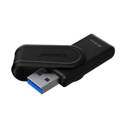 Kingston Technology DataTraveler 64GB Portable USB 3.2 Gen 1 Exodia S (Schwarz Schwarz)
