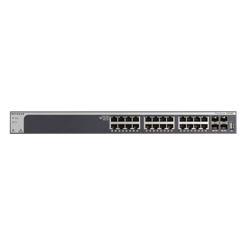 NETGEAR XS728T Managed L2+ L3 10G Ethernet (100 1000 10000) Black NETGEAR XS728T Managed L2+ L3 10G Ethernet (100 1000 10000) Black