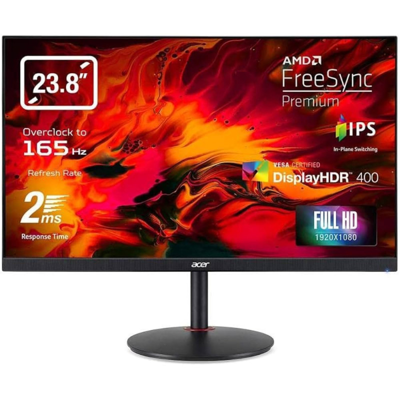 ACER Nitro XV242YP 60cm (23,8") FHD IPS Monitor HDMI/DP FreeSync 165Hz 0,9ms HDR