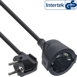 InLine 16401Y multiprise 1,5 m 1 sortie(s) CA Intérieure Noir