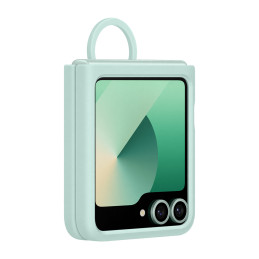 Samsung Galaxy Z Flip6 Silicone Case with Ring Verde