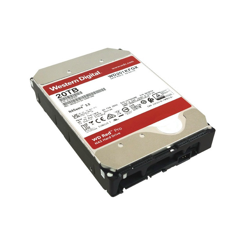 WD Red Pro WD201KFGX NAS HDD - 20 TB 7200 rpm 512 MB 3,5 Zoll SATA 6 Gbit/s CMR
