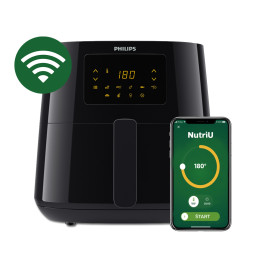 Philips Essential HD9280 90 fryer Single 6.2 L Stand-alone 2000 W Hot air fryer Black