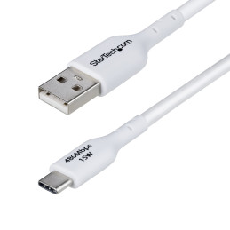 StarTech.com Cavo di Ricarica USB-A a USB-C da 3m - Cavetto di Carica Rapida USB-A a Type-C da 3A, Cavo per Trasferimento Dati
