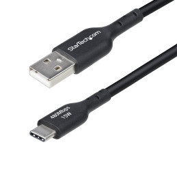 StarTech.com 3m USB-A auf USB-C Ladekabel, Laden und Synchronisieren, 3A Schnellladekabel, USB 2.0 Datenübertragung,